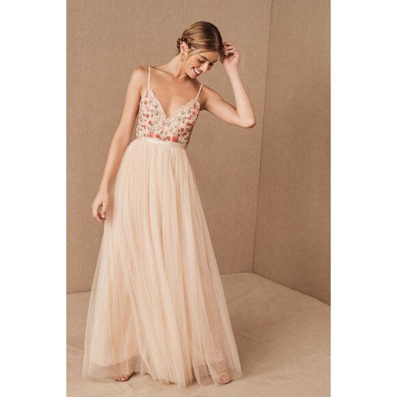 NWT needle & thread Butterfly Meadow Bodice Cami Maxi in Pink Tulle Dress 8 - Picture 4 of 16